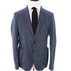 ARMANI COLLEZIONI Houndstooth Cotton Blazer, SIZE 40R